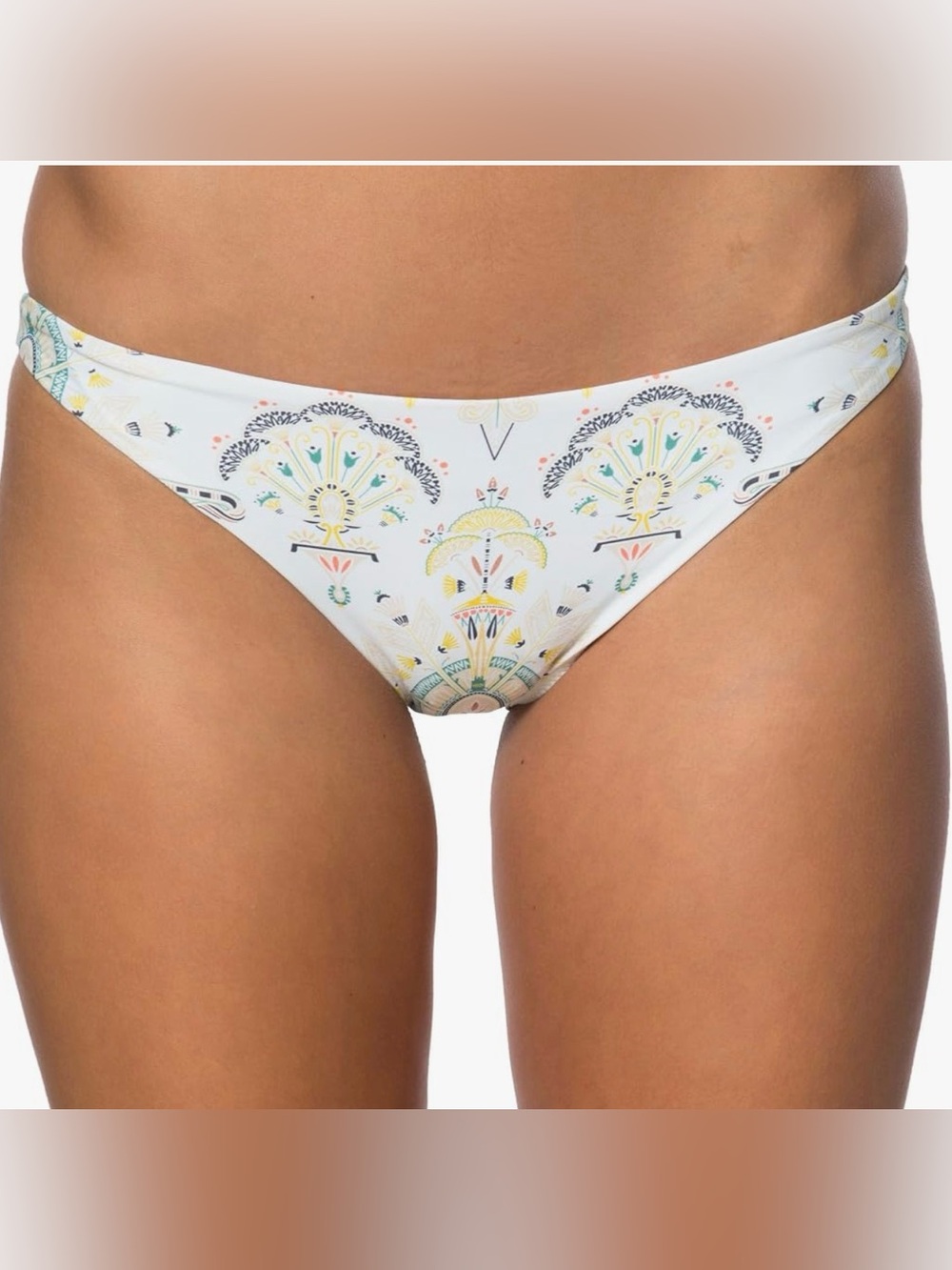 O'Neill Delaney Boho White Floral Print Low-Rise Bikini Bottom Size Small NWT - Picture 1 of 5